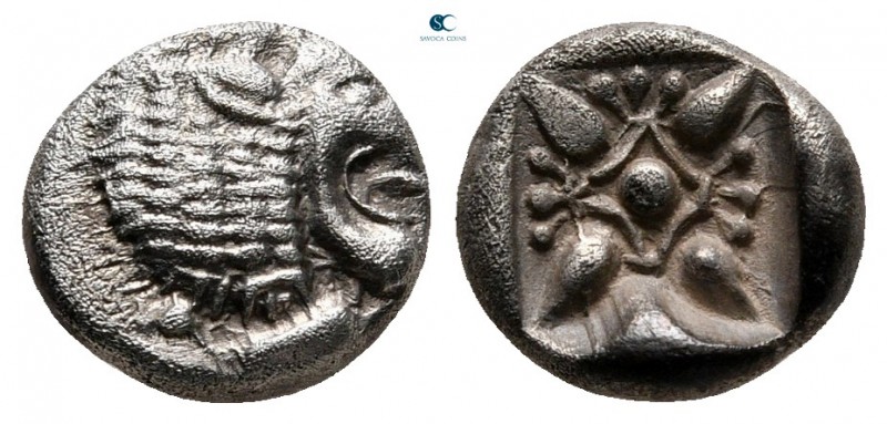 Ionia. Miletos circa 525-475 BC. 
Diobol AR

10 mm, 1,15 g



very fine