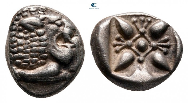 Ionia. Miletos circa 525-475 BC. 
Diobol AR

9 mm, 1,07 g



very fine