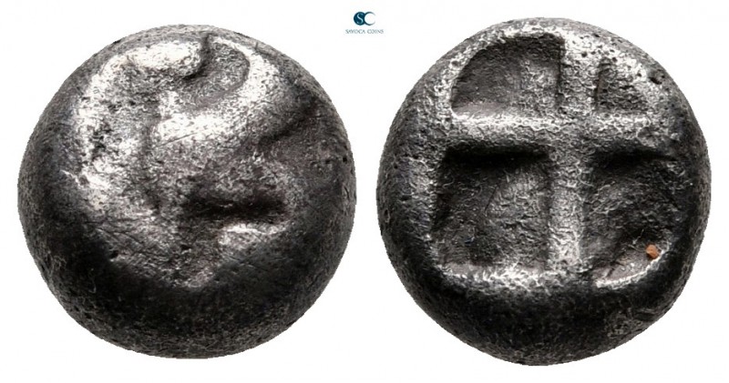 Islands off Ionia. Chios circa 490-435 BC. 
Tetrobol AR

10 mm, 1,96 g


...