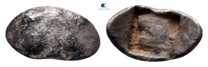 Caria. Kamiros circa 500-460 BC. 
Hemiobol AR

9 mm, 0,31 g



nearly ver...