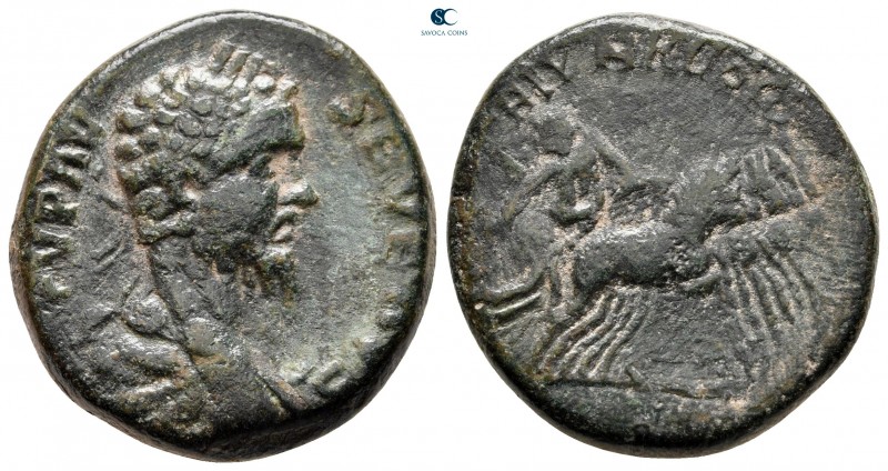Macedon. Stobi. Septimius Severus AD 193-211. 
Bronze Æ

27 mm, 14,25 g


...