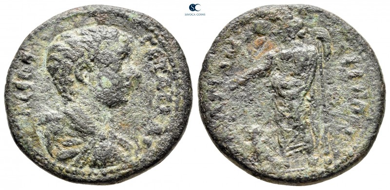 Mysia. Hadrianotherai. Geta, as Caesar AD 197-209. 
Bronze Æ

25 mm, 8,03 g
...