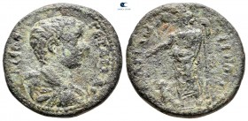 Mysia. Hadrianotherai. Geta, as Caesar AD 197-209. Bronze Æ