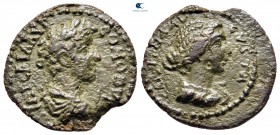Mysia. Parion. Commodus AD 177-192. With Crispina. Bronze Æ