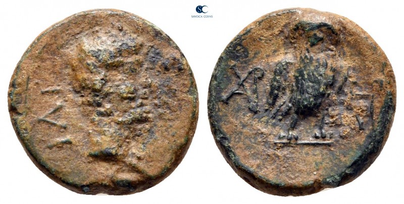 Troas. Ilion. Augustus 27 BC-AD 14. 
Bronze Æ

13 mm, 1,57 g



nearly ve...