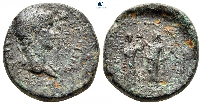 Lydia. Magnesia ad Sipylum. Nero with Agrippina Junior AD 54-68. 
Bronze Æ

2...