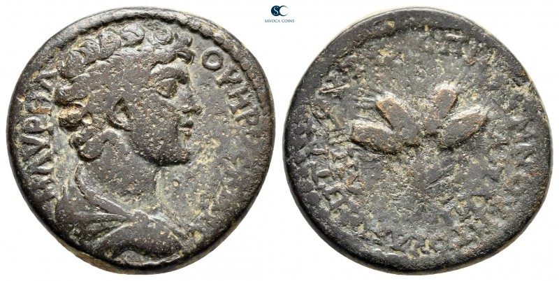 Phrygia. Apameia. Marcus Aurelius, as Caesar AD 139-161. 
Bronze Æ

24 mm, 9,...