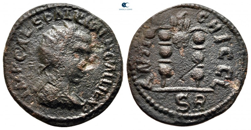 Pisidia. Antioch. Gallienus AD 253-268. 
Bronze Æ

22 mm, 4,87 g



very ...