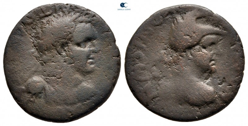 Lykaonia. Iconium. Titus, as Caesar AD 76-78. 
Bronze Æ

18 mm, 4,02 g


...