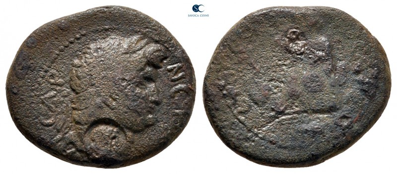 Cilicia. Anazarbos. Nero AD 54-68. c/m: Head of Zeus right
Bronze Æ

16 mm, 3...
