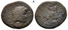 Cilicia. Anazarbos. Nero AD 54-68. c/m: Head of Zeus right. Bronze Æ
