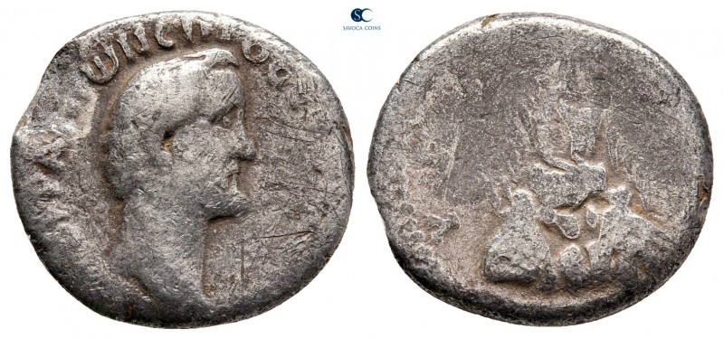 Cappadocia. Caesarea - Eusebeia. Antoninus Pius AD 138-161. 
Drachm AR

15 mm...