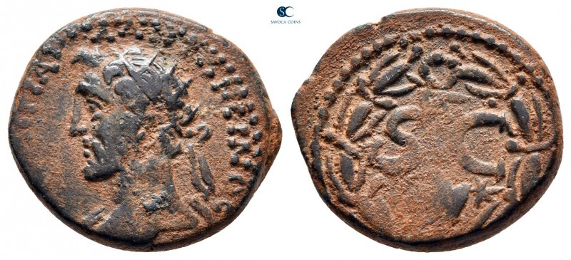 Seleucis and Pieria. Antioch. Antoninus Pius AD 138-161. 
Bronze Æ

18 mm, 3,...