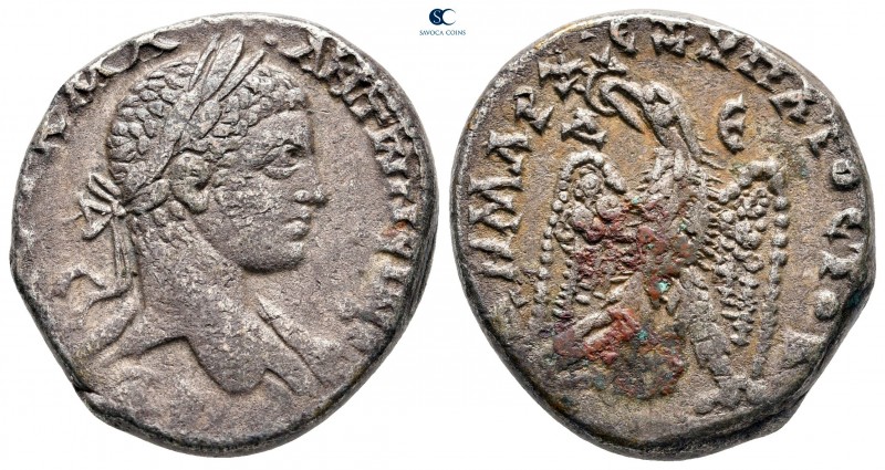 Seleucis and Pieria. Antioch. Elagabal AD 218-222. 
Billon-Tetradrachm

23 mm...