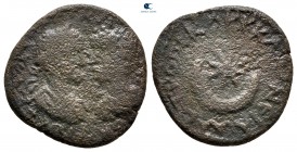 Mesopotamia. Carrhae. Caracalla and Geta AD 197-217. Bronze Æ