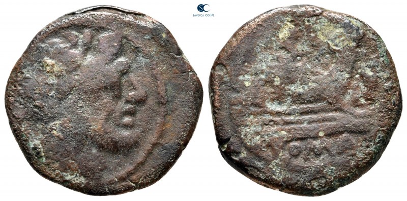 Anonymous after 211 BC. Uncertain mint
Semis Æ (?)

21 mm, 5,40 g



fine...