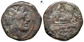 Anonymous after 211 BC. Uncertain mint. Semis Æ (?)