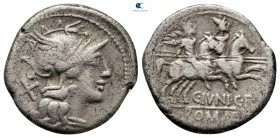 C. Junius C.f 149 BC. Rome. Denarius AR