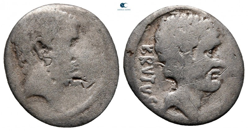 Q. Servilius Caepio (M. Junius) Brutus 54 BC. Rome
Denarius AR

16 mm, 3,43 g...