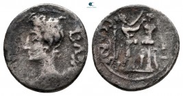 Augustus 27 BC-AD 14. Carisius, legatus pro praetor. Emerita. Quinarius AR