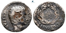 Augustus 27 BC-AD 14. Spanish mint (Colonia Caesaraugusta?). Fourreé Denarius