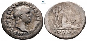 Vespasian AD 69-79. "Judaea Capta" commemorative. Rome. Denarius AR