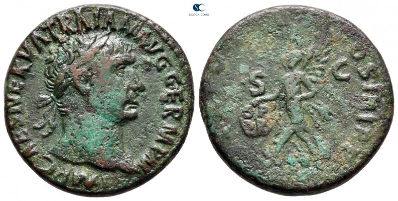 Trajan AD 98-117. Rome
As Æ

25 mm, 10,50 g



nearly very fine