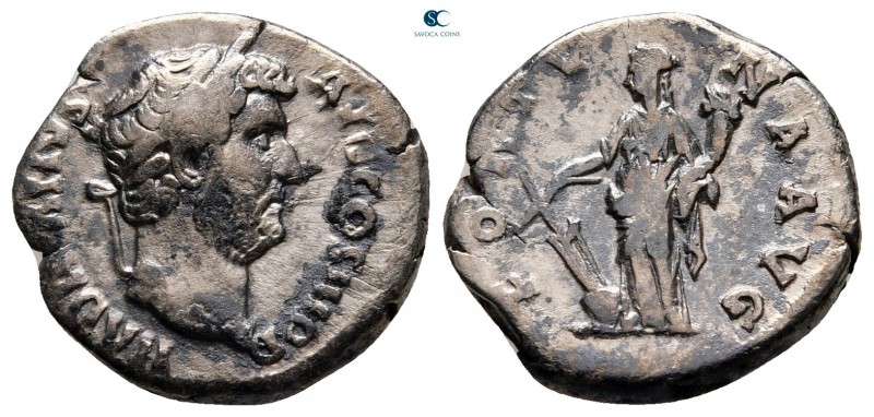 Hadrian AD 117-138. Rome
Denarius AR

16 mm, 3,21 g



nearly very fine