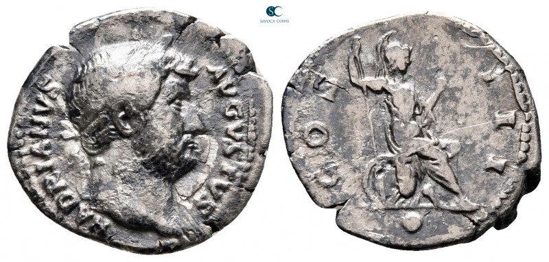 Hadrian AD 117-138. Rome
Denarius AR

17 mm, 2,81 g



nearly very fine