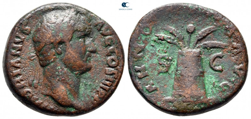 Hadrian AD 117-138. Rome
As Æ

25 mm, 11,94 g



nearly very fine