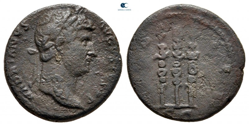 Hadrian AD 117-138. Rome
Semis Æ

15 mm, 3,01 g



nearly very fine