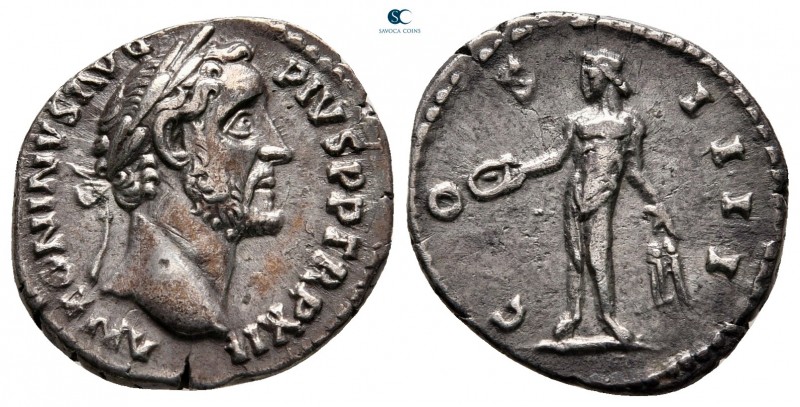 Antoninus Pius AD 138-161. Rome
Denarius AR

18 mm, 2,81 g



very fine