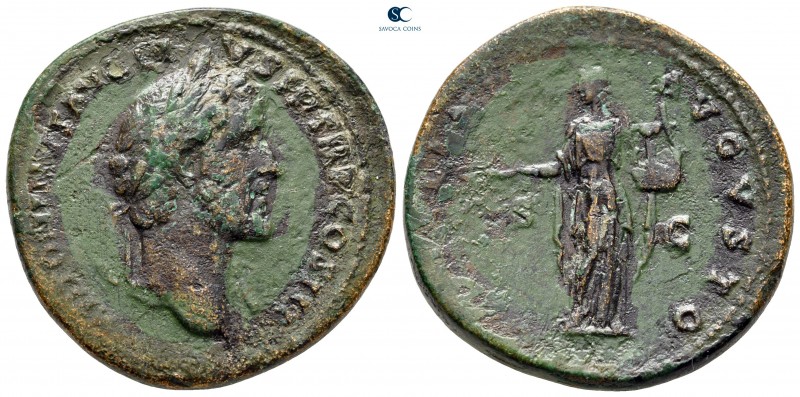 Antoninus Pius AD 138-161. Rome
Sestertius Æ

34 mm, 22,65 g



nearly ve...