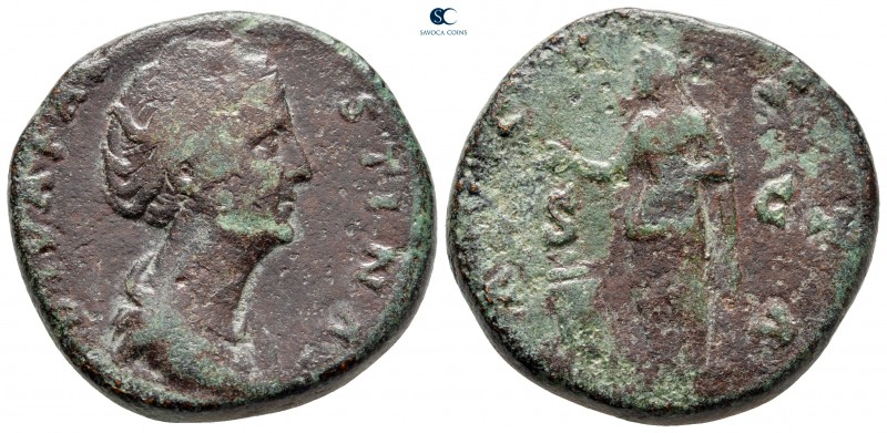 Faustina I, Augusta AD 138-141. Rome
Sestertius Æ

31 mm, 24,39 g



near...