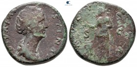 Faustina I, Augusta AD 138-141. Rome. Sestertius Æ