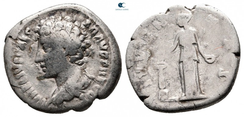 Marcus Aurelius, as Caesar AD 139-161. Rome
Denarius AR

18 mm, 2,89 g


...