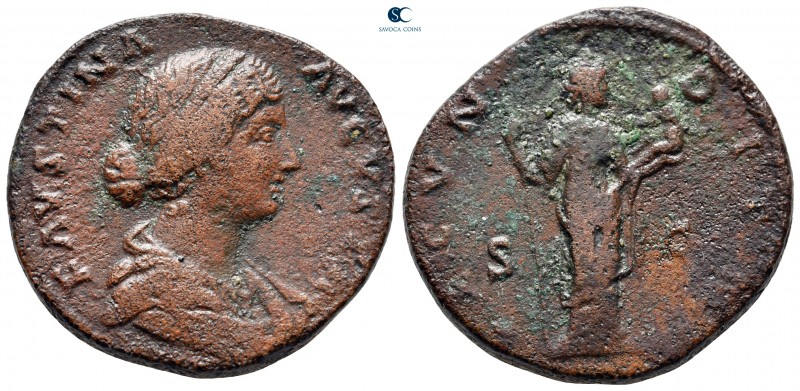 Faustina II AD 147-175. Rome
Sestertius Æ

30 mm, 20,85 g



nearly very ...