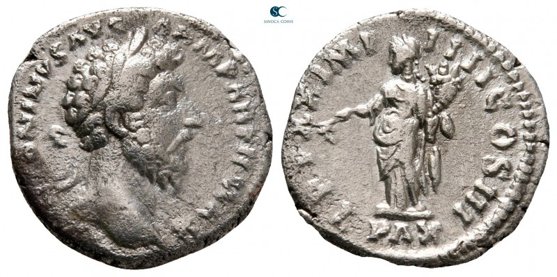 Marcus Aurelius AD 161-180. Rome
Denarius AR

17 mm, 3,32 g



very fine