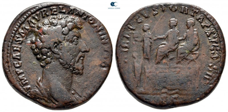 Marcus Aurelius AD 161-180. Rome
Sestertius Æ

33 mm, 22,20 g



very fin...