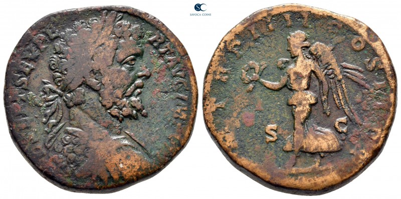 Septimius Severus AD 193-211. Rome
Sestertius Æ

30 mm, 24,47 g



nearly...