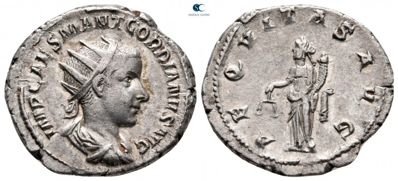 Gordian III AD 238-244. Rome
Antoninianus AR

23 mm, 5,10 g



very fine