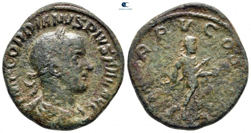 Gordian III AD 238-244. Rome
Sestertius Æ

30 mm, 16,24 g



nearly very ...