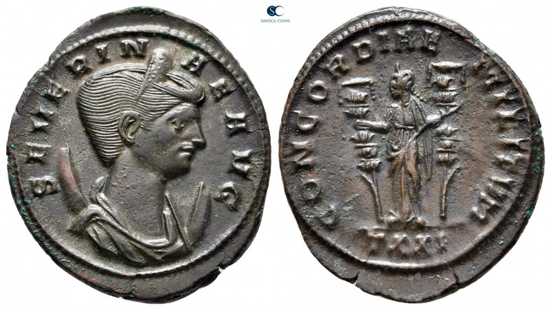 Severina AD 270-275. Rome
Antoninianus Æ

25 mm, 4,36 g



extremely fine...