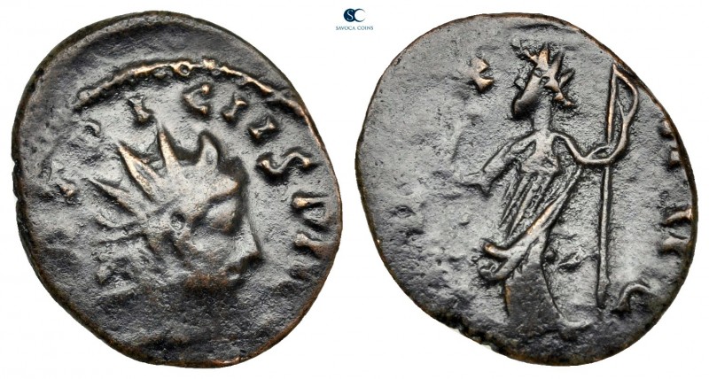 Barbarous imitation of Tetricus II AD 273-274. Uncertain mint
Billon Antoninian...