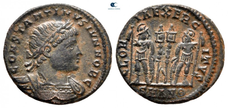 Constantine II, as Caesar AD 317-337. Antioch
Follis Æ

16 mm, 2,01 g



...