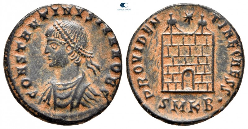 Constantine II, as Caesar AD 317-337. Cyzicus
Follis Æ

20 mm, 2,78 g



...