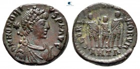Honorius AD 393-423. Antioch. Nummus Æ