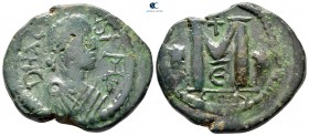 Anastasius I AD 491-518. contemporary imitation. Constantinople. Follis or 40 Nummi Æ
