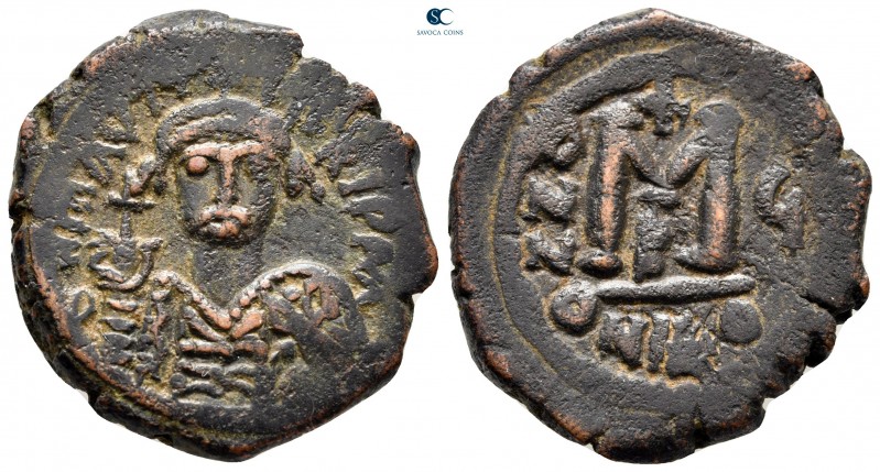 Maurice Tiberius AD 582-602. Nikomedia
Follis or 40 Nummi Æ

29 mm, 11,80 g
...