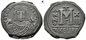 Maurice Tiberius AD 582-602. From the Tareq Hani collection. Theoupolis (Antioch). Follis or 40 Nummi Æ
